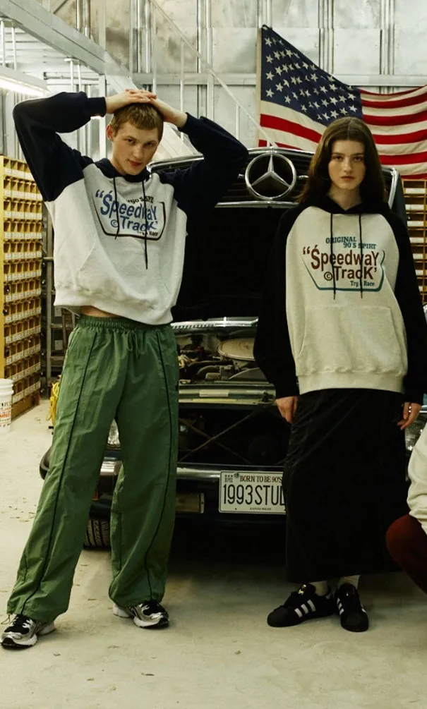 1993studio  |Unisex Street Style Logo Hoodies