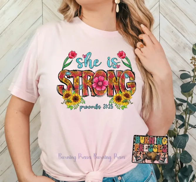 971 She is strong DTF/Sublimation Transfer