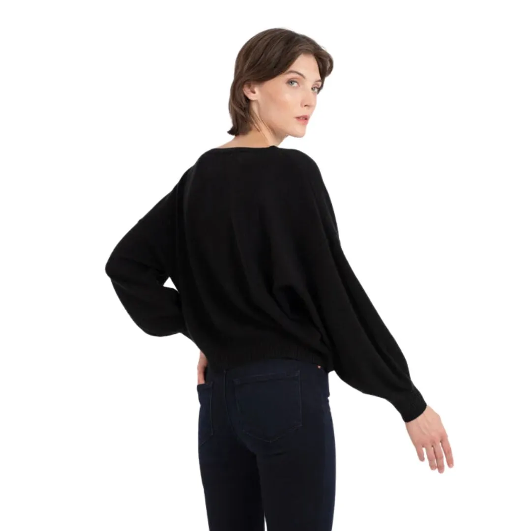 Abby Balloon Sweater (Black)