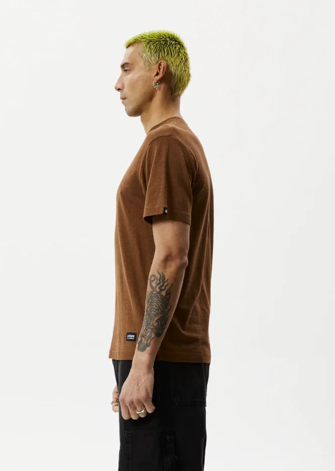 Afends Classic Hemp Retro T-Shirt Toffee