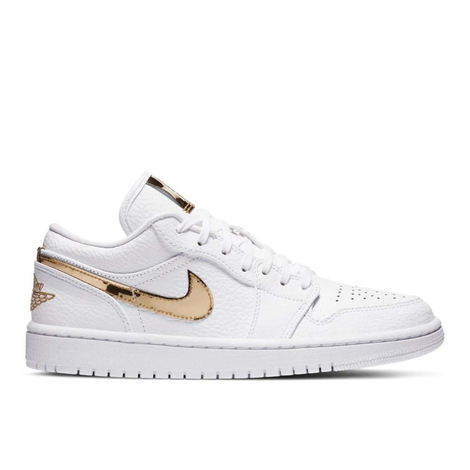 Air Jordan 1 Low SE Women's Shoes "White Metallic Gold"