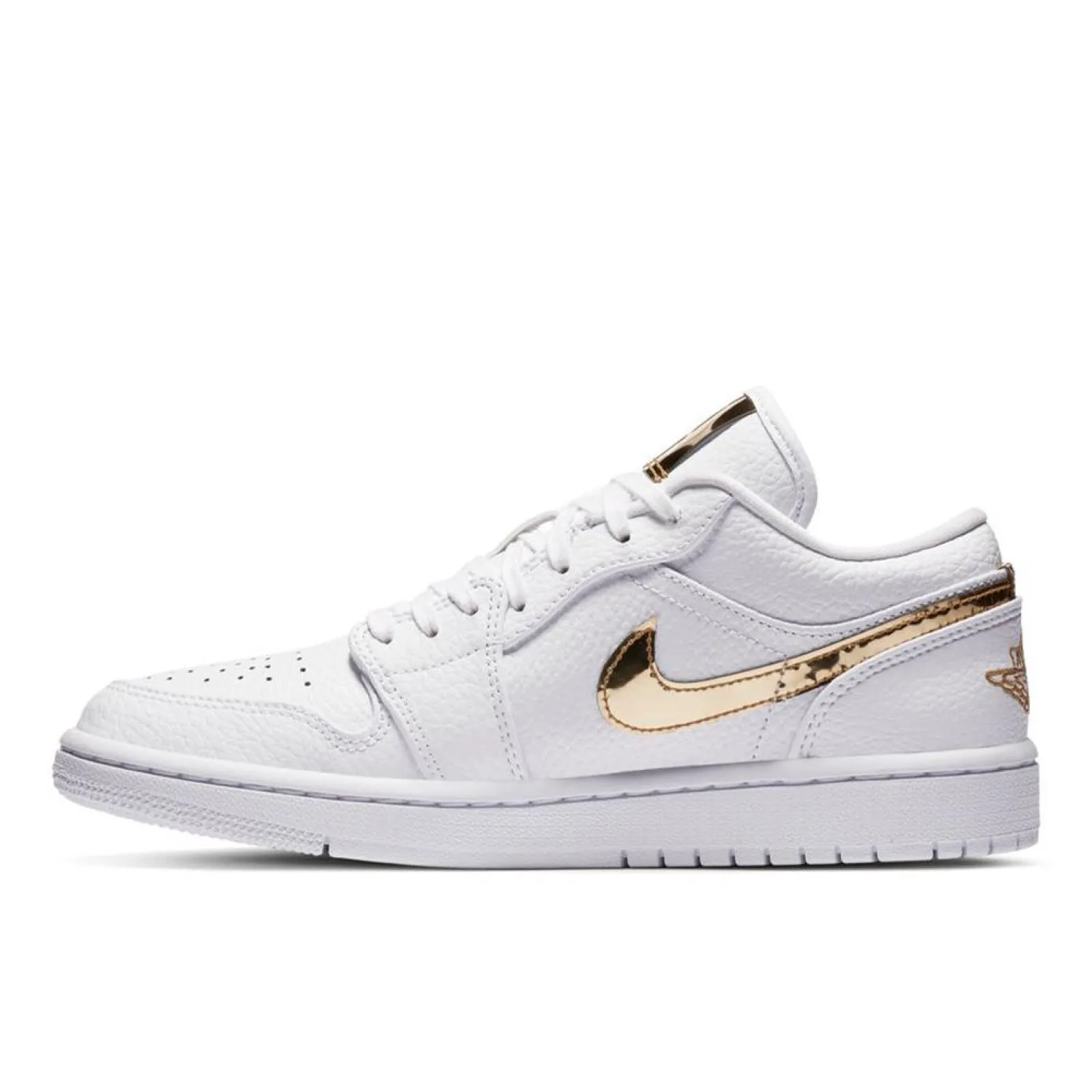 Air Jordan 1 Low SE Women's Shoes "White Metallic Gold"