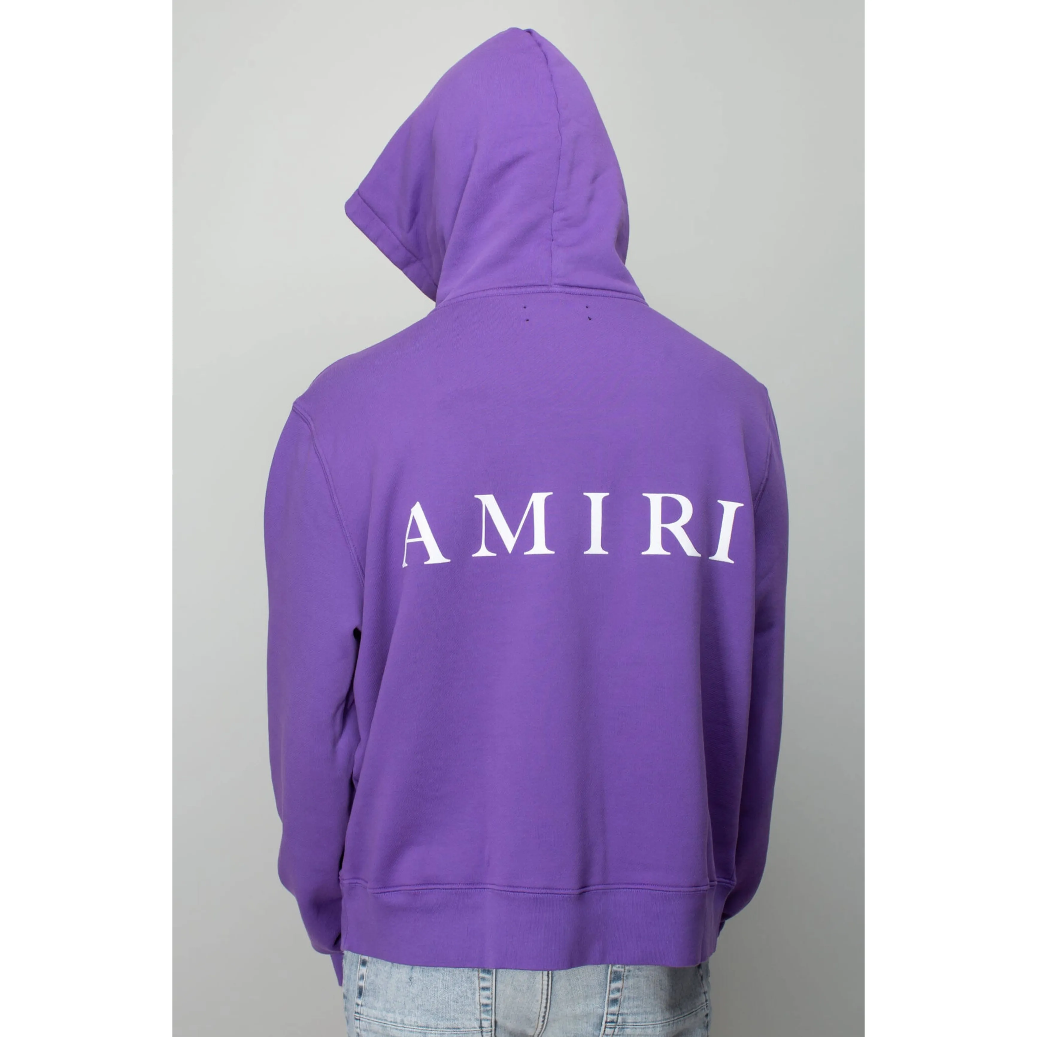 AMIRI  |Street Style Long Sleeves Plain Cotton Logo Hoodies