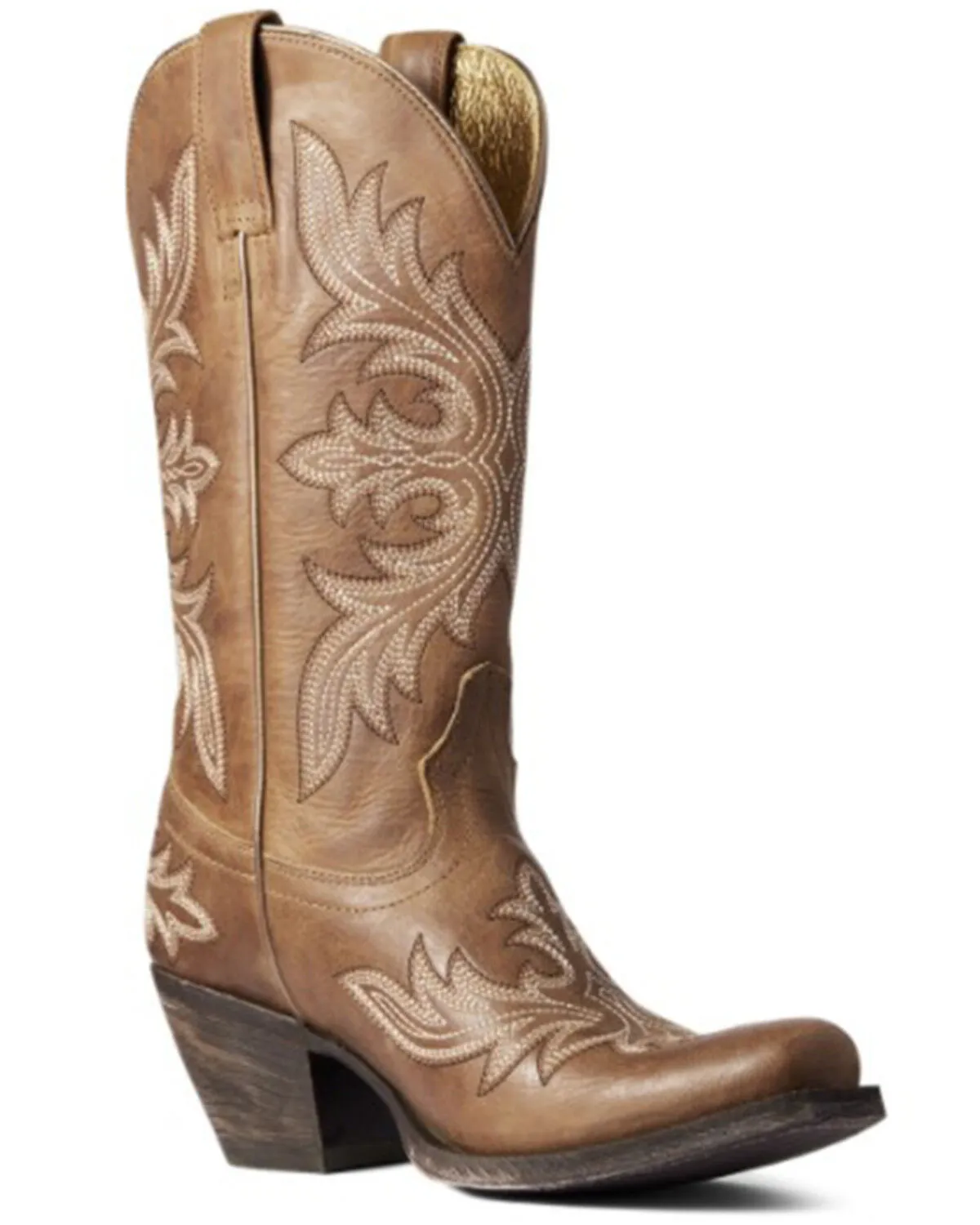 Ariat Women's Natural Tan Circuit Rosewood Full-Grain Western Boot - Square Toe