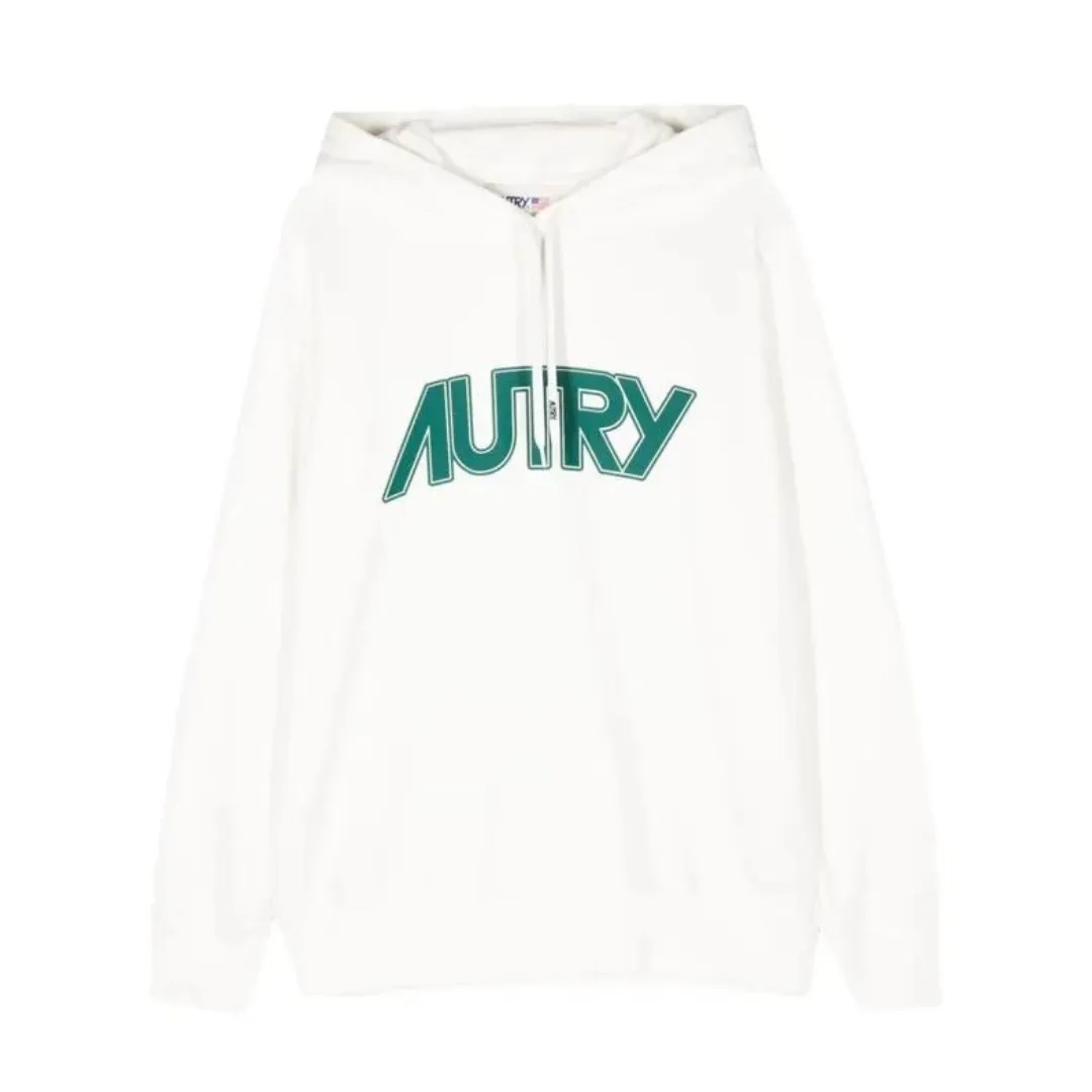 AUTRY  |Street Style Long Sleeves Plain Cotton Logo Hoodies