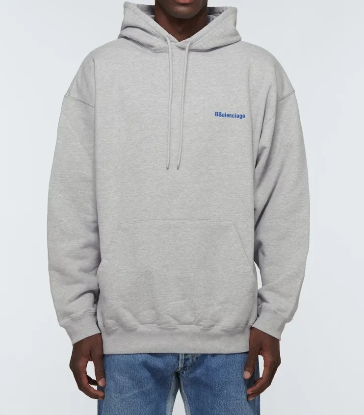 BALENCIAGA  |Unisex Long Sleeves Plain Oversized Logo Luxury Hoodies