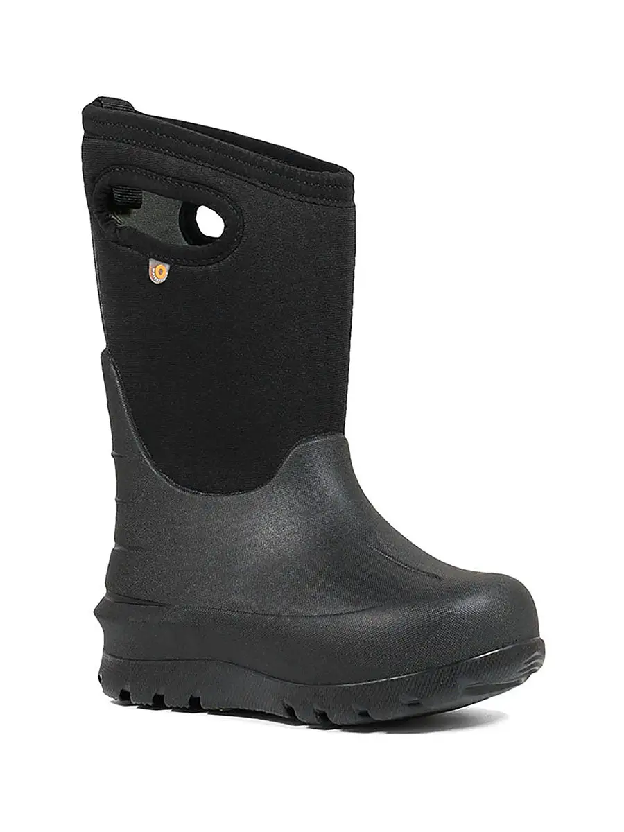 Bogs - Kids Neo-Classic Solid Black Winter Boots