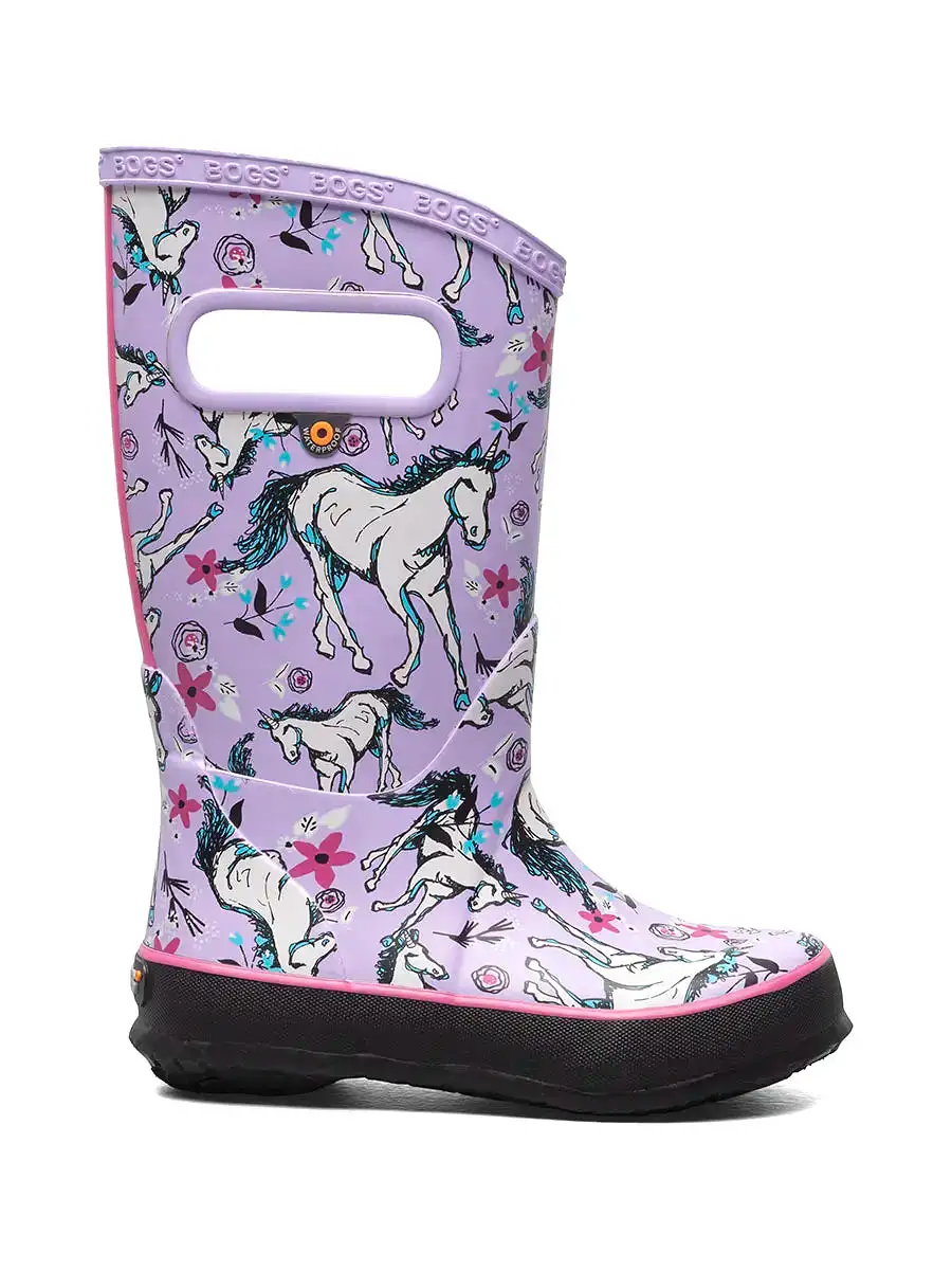 Bogs- Kid's Unicorn  Awesome Lavender Multi Rain boot 73000-541