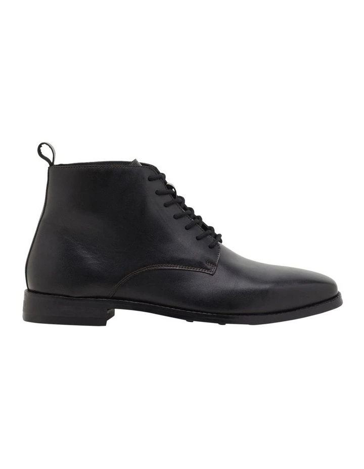 Bradbury Leather Derby Boot in Black