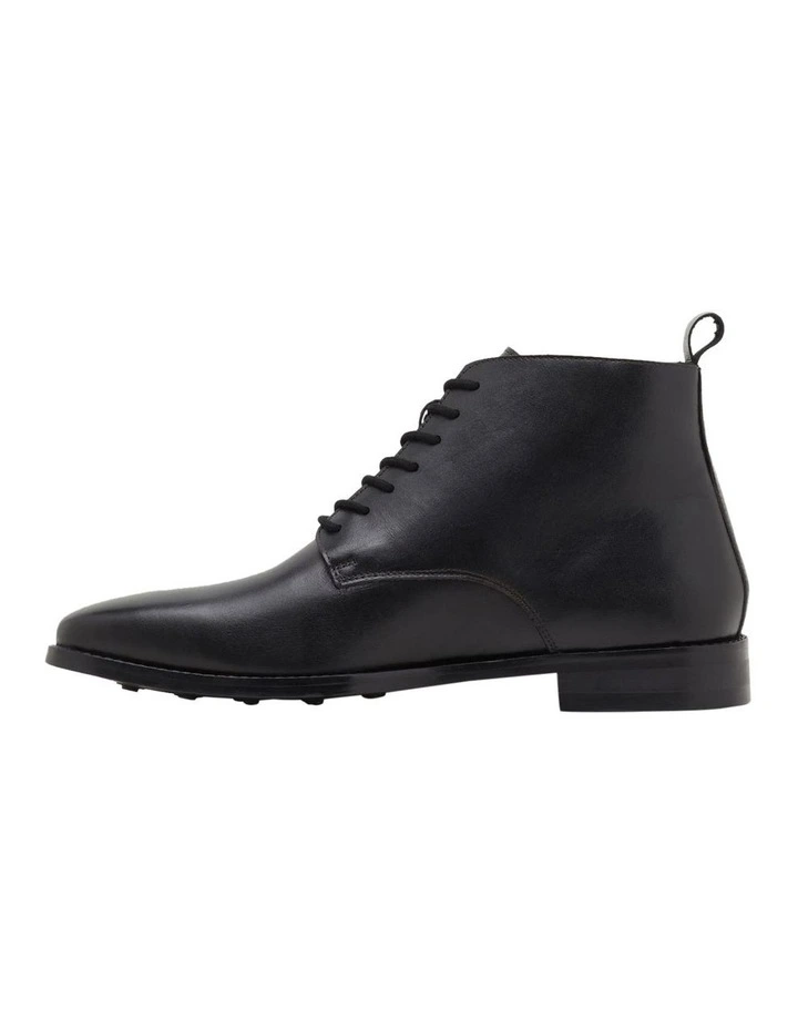 Bradbury Leather Derby Boot in Black