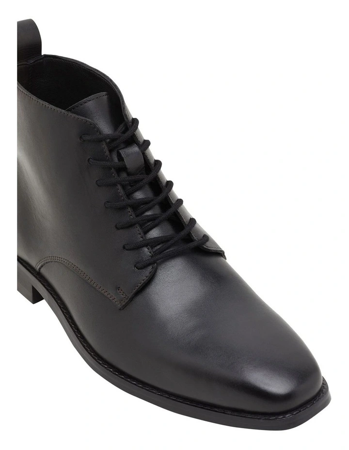 Bradbury Leather Derby Boot in Black