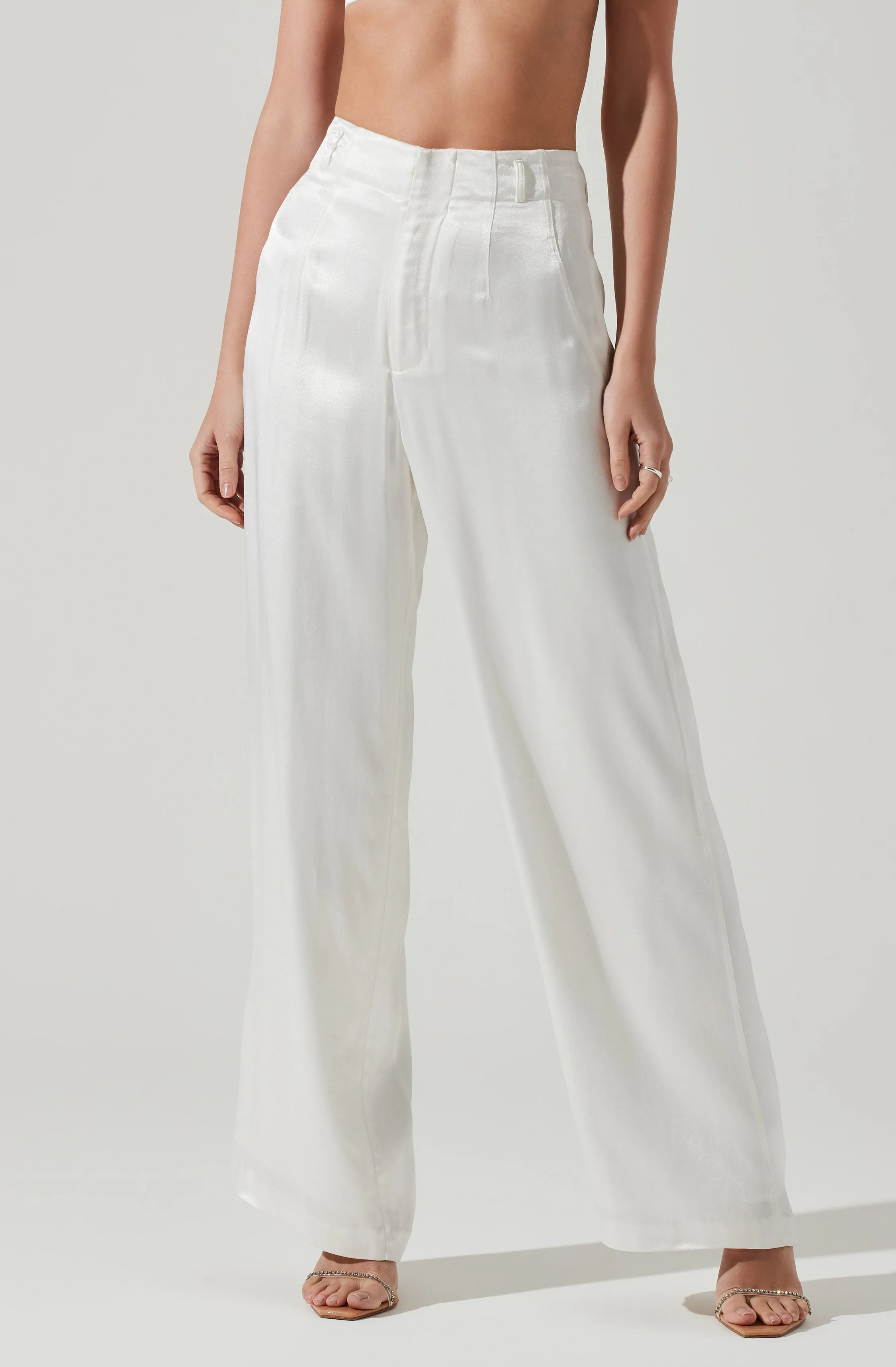 Brigitta Satin Wide Leg Pants