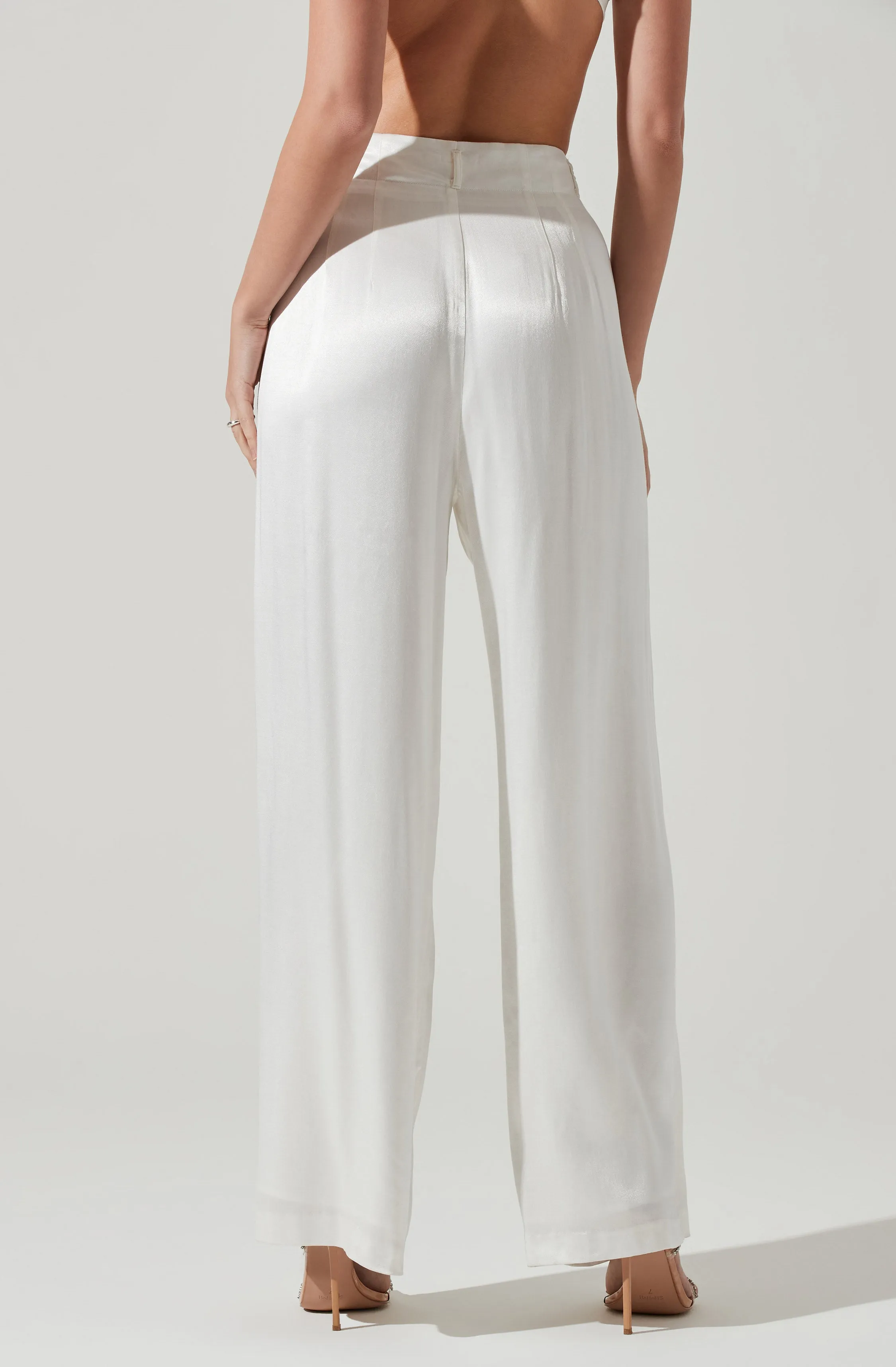 Brigitta Satin Wide Leg Pants