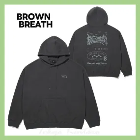 BROWNBREATH  |Unisex Street Style Long Sleeves Logo Hoodies