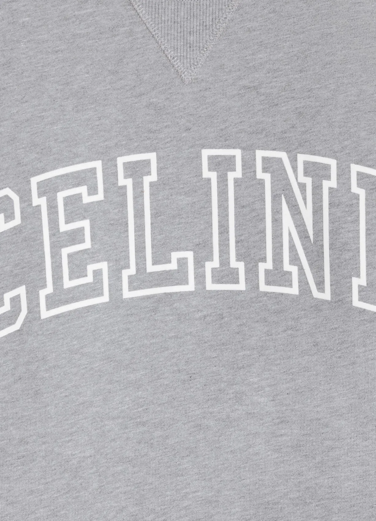 CELINE  |Crew Neck Long Sleeves Plain Cotton Logo