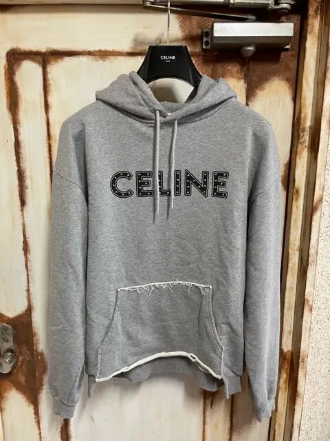 CELINE  |Unisex Sweat Street Style Long Sleeves Luxury Hoodies