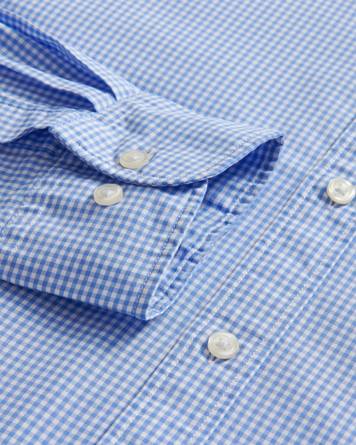 Charles Tyrwhitt BD Slim Fit Gingham Shirt Sky