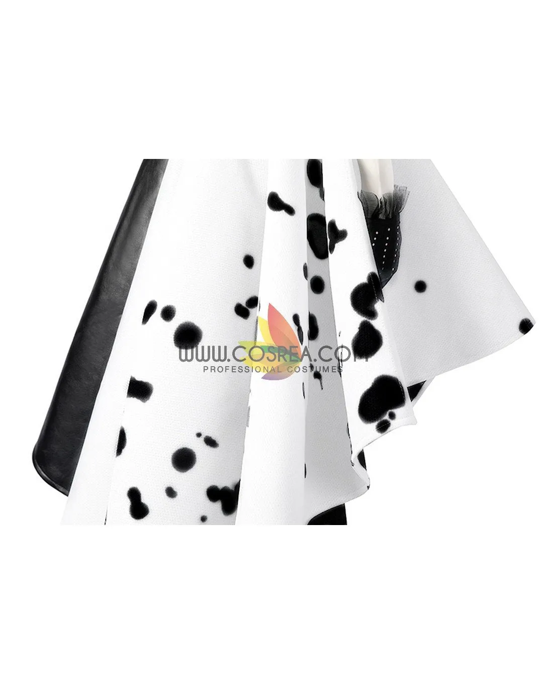 Cruella 2021 Live Action Movie 101 Dalmatian's PU Leather Cosplay Costume