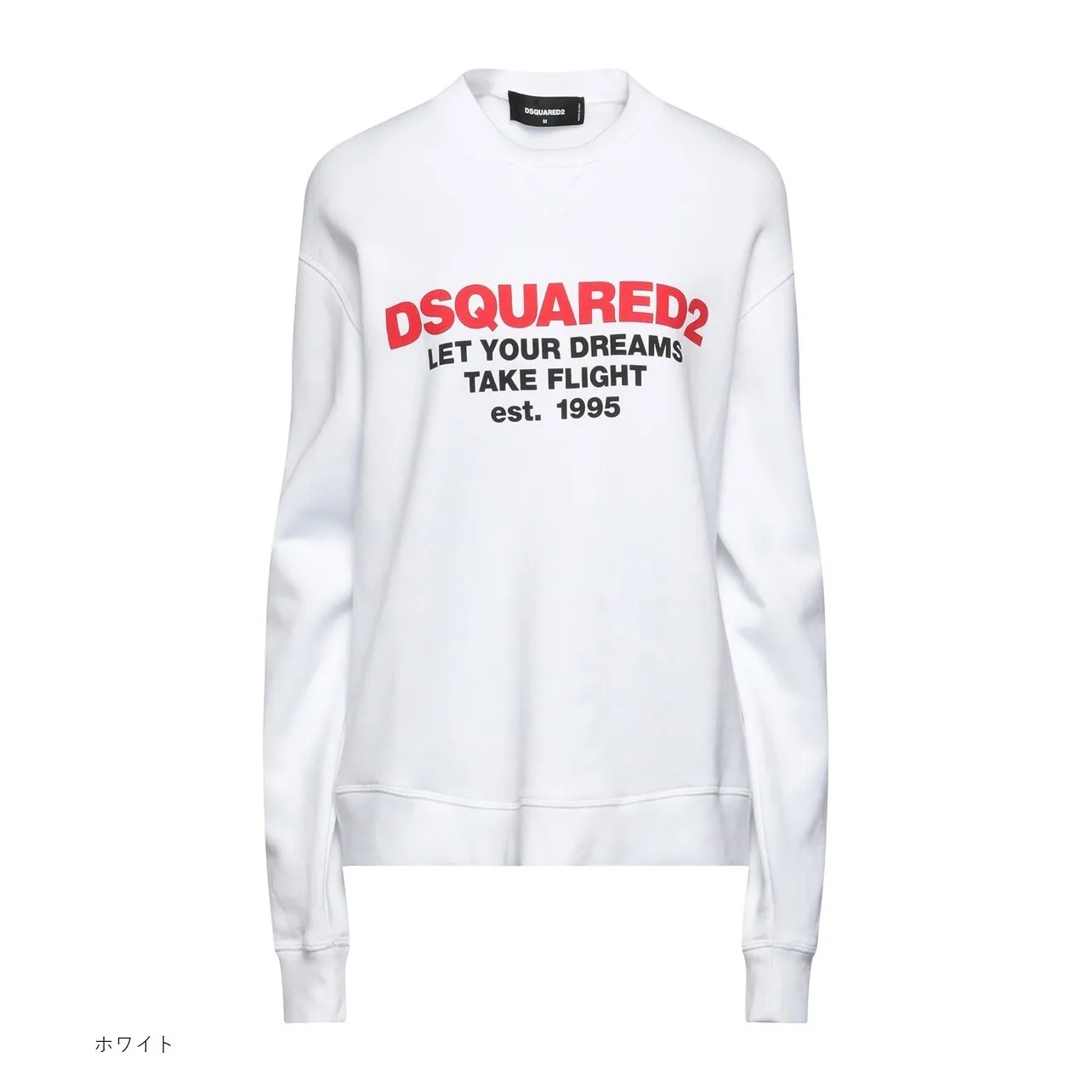 D SQUARED2  |Crew Neck Long Sleeves Plain Cotton Logo