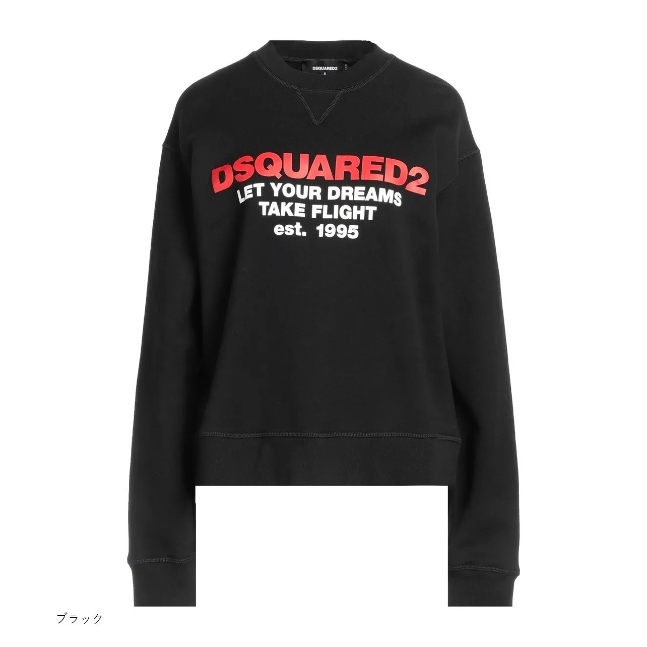 D SQUARED2  |Crew Neck Long Sleeves Plain Cotton Logo