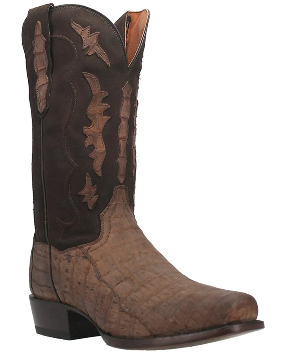 Dan Post Men's Stalker Exotic Caiman Western Boot - Square Toe