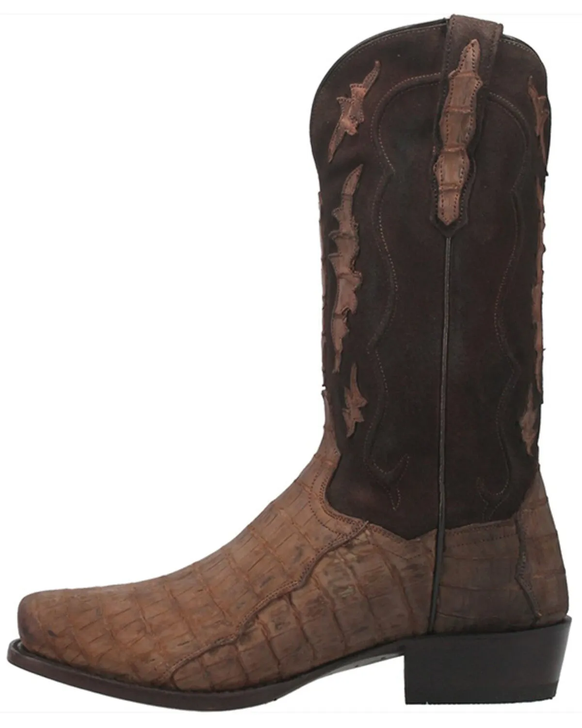 Dan Post Men's Stalker Exotic Caiman Western Boot - Square Toe