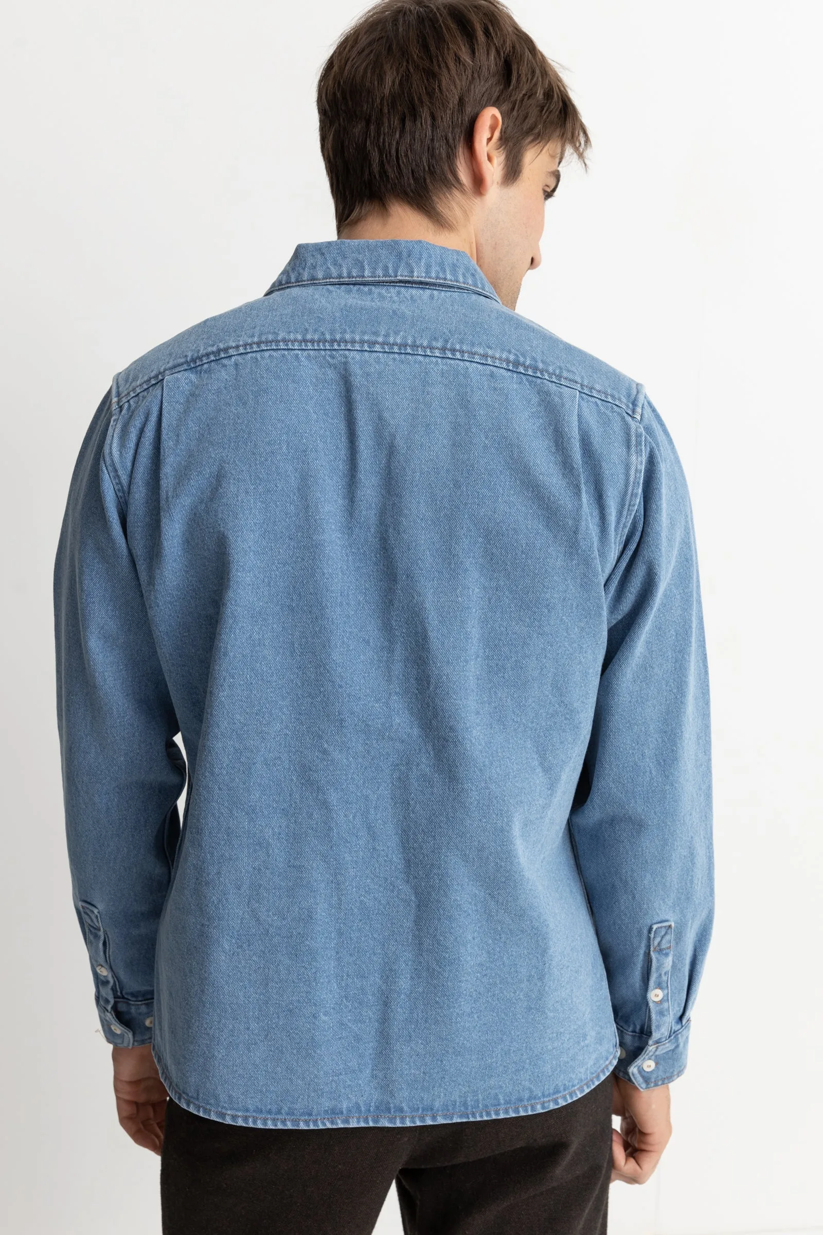 Denim Ls Shirt Denim