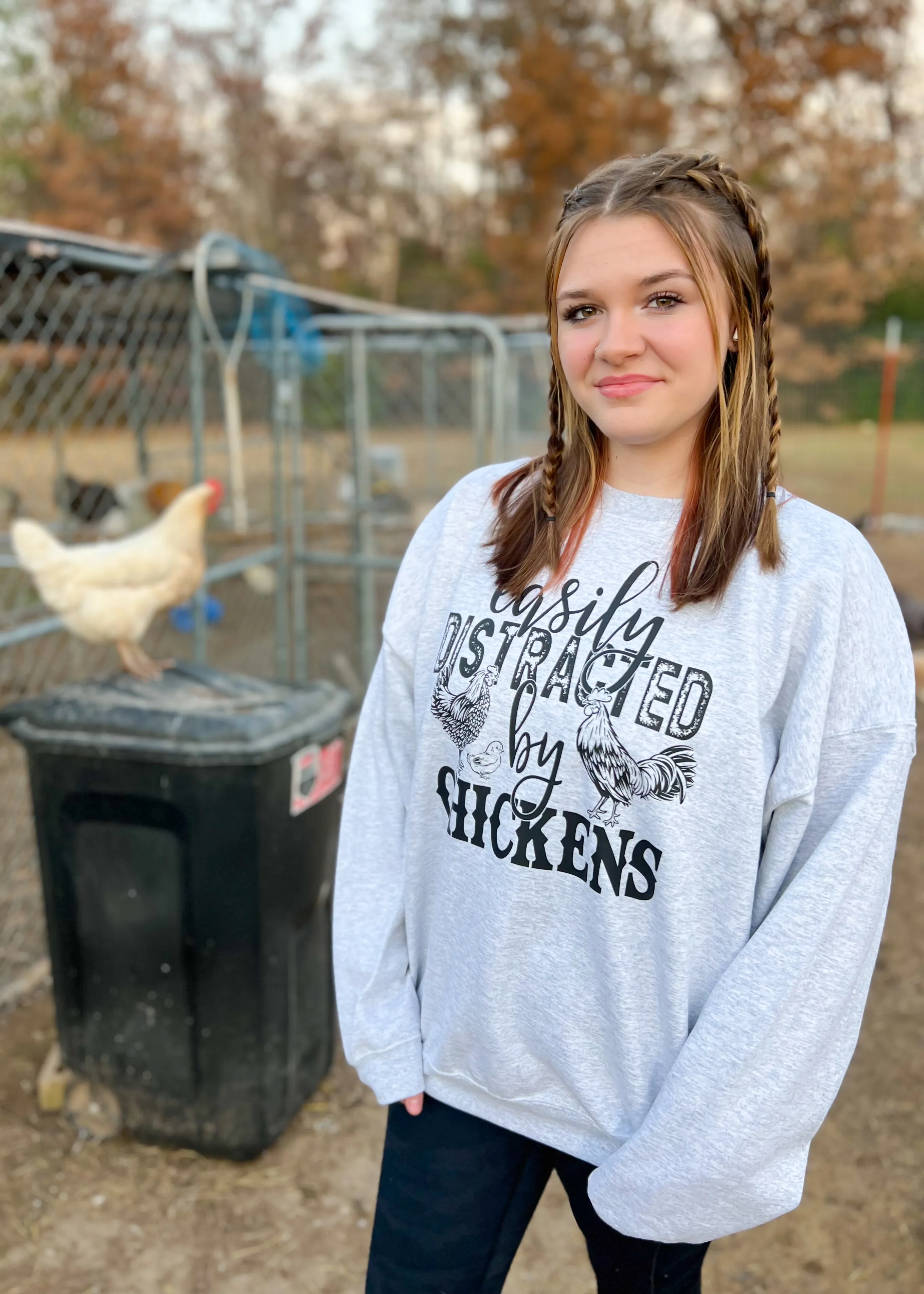 Easily Distracted Sweatshirt | Heather Grey