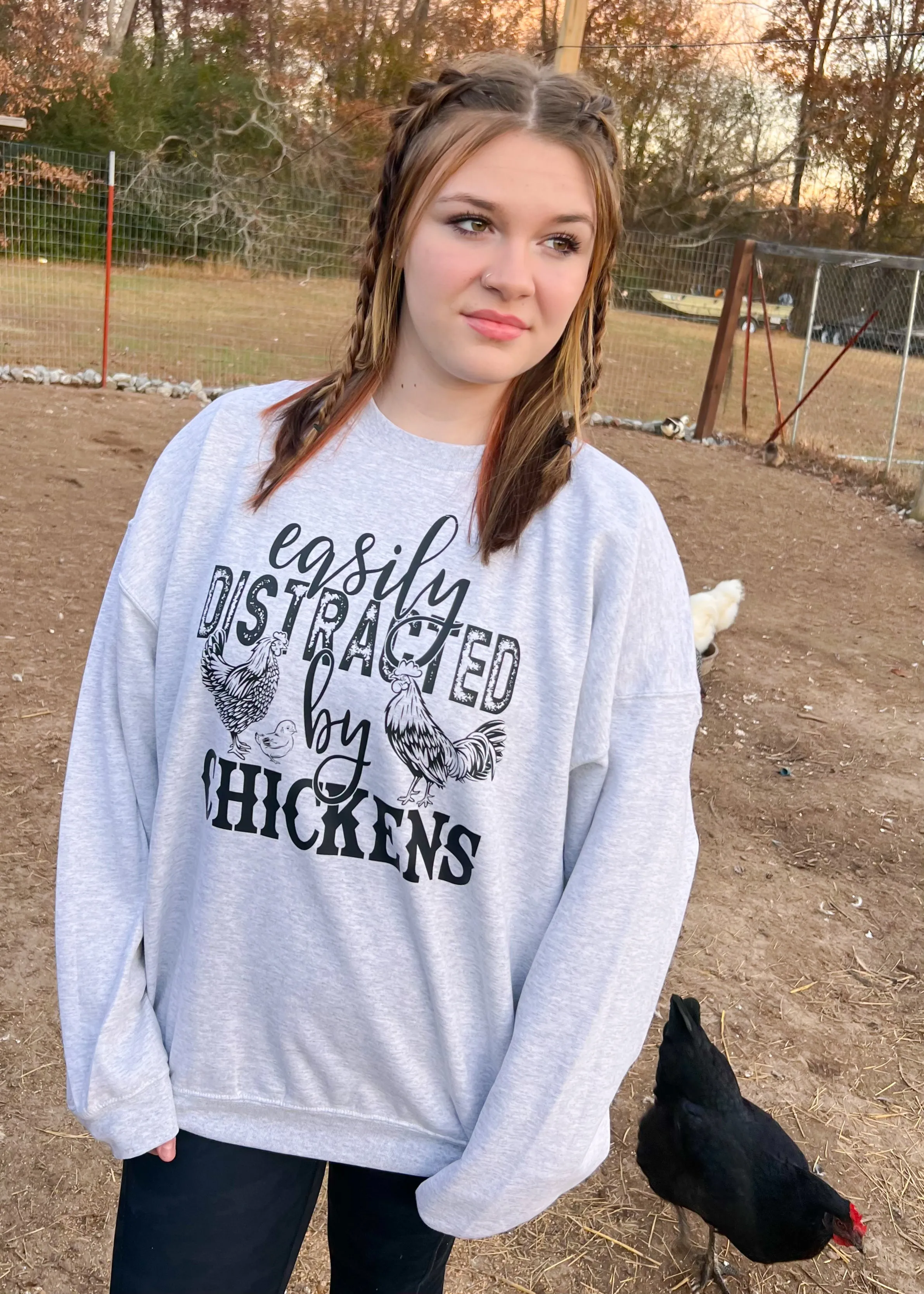 Easily Distracted Sweatshirt | Heather Grey