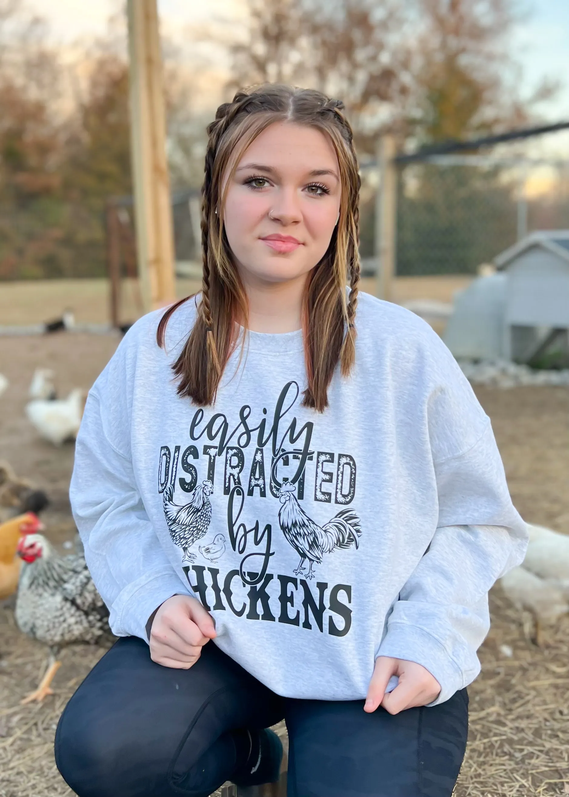 Easily Distracted Sweatshirt | Heather Grey