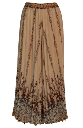 Ema&Carla - Accordion Pleated Floral Palazzo Pants