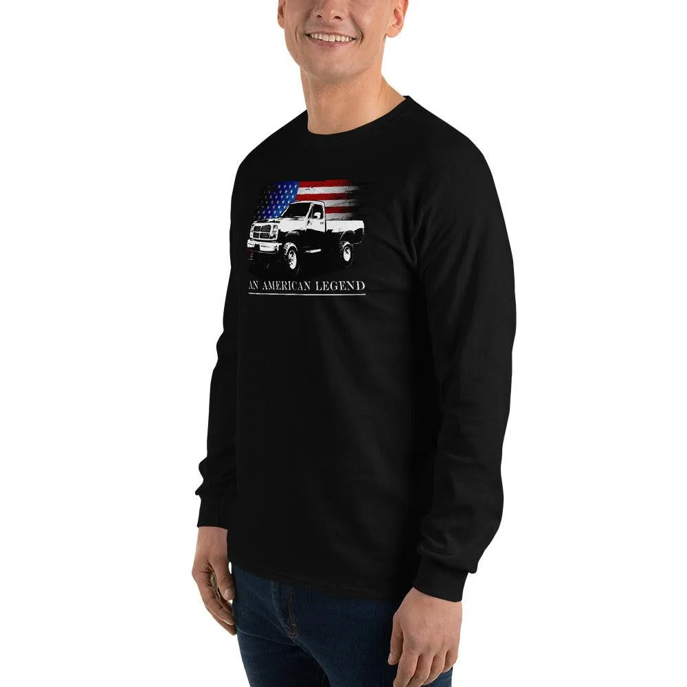 First Gen Truck Shirt American Flag Long Sleeve T-Shirt