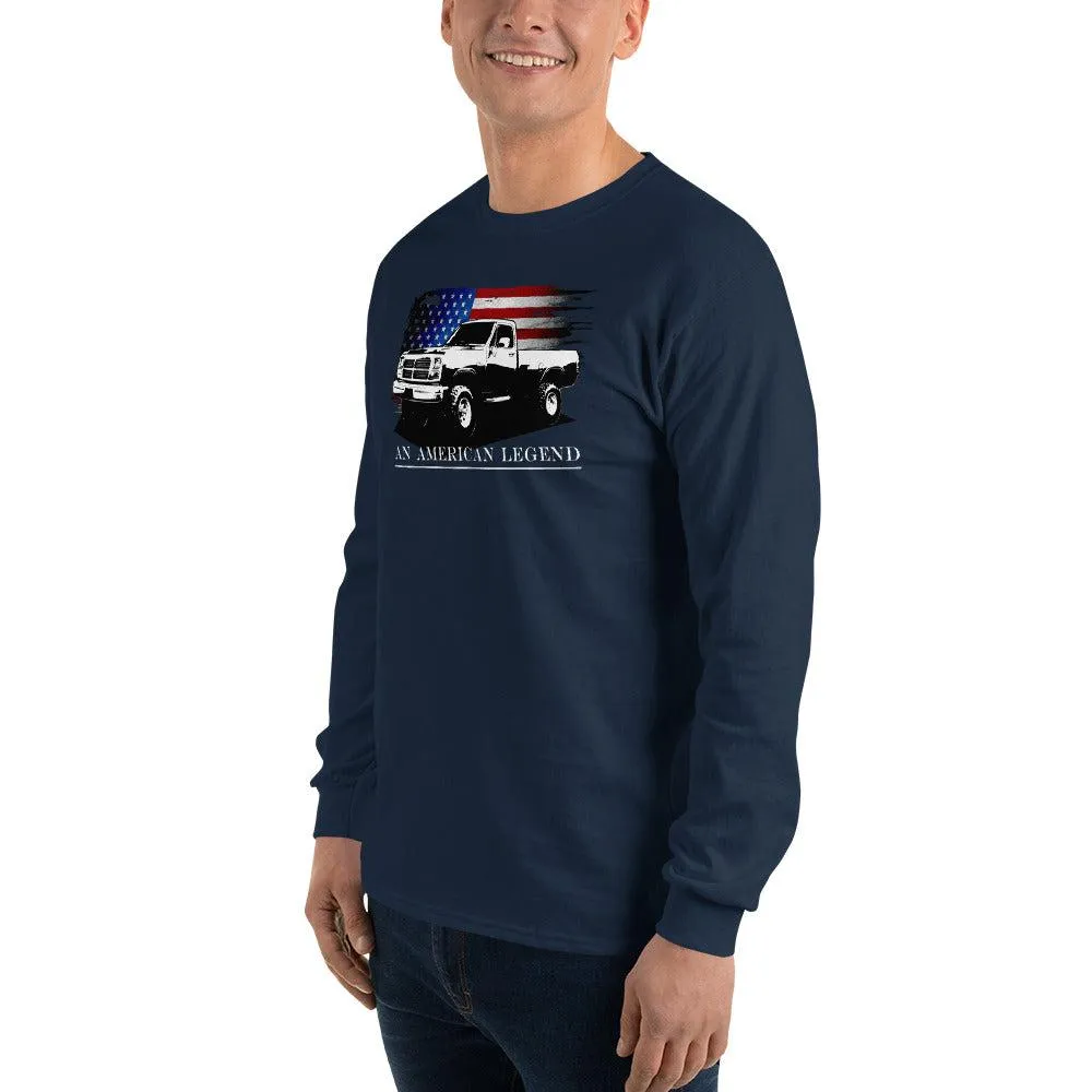 First Gen Truck Shirt American Flag Long Sleeve T-Shirt