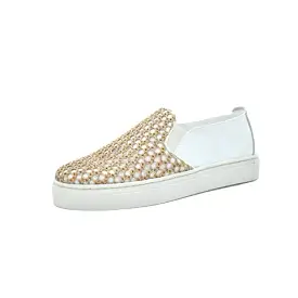 Flexx Charlie Slip On - White Foulard & Cuoio Canasta