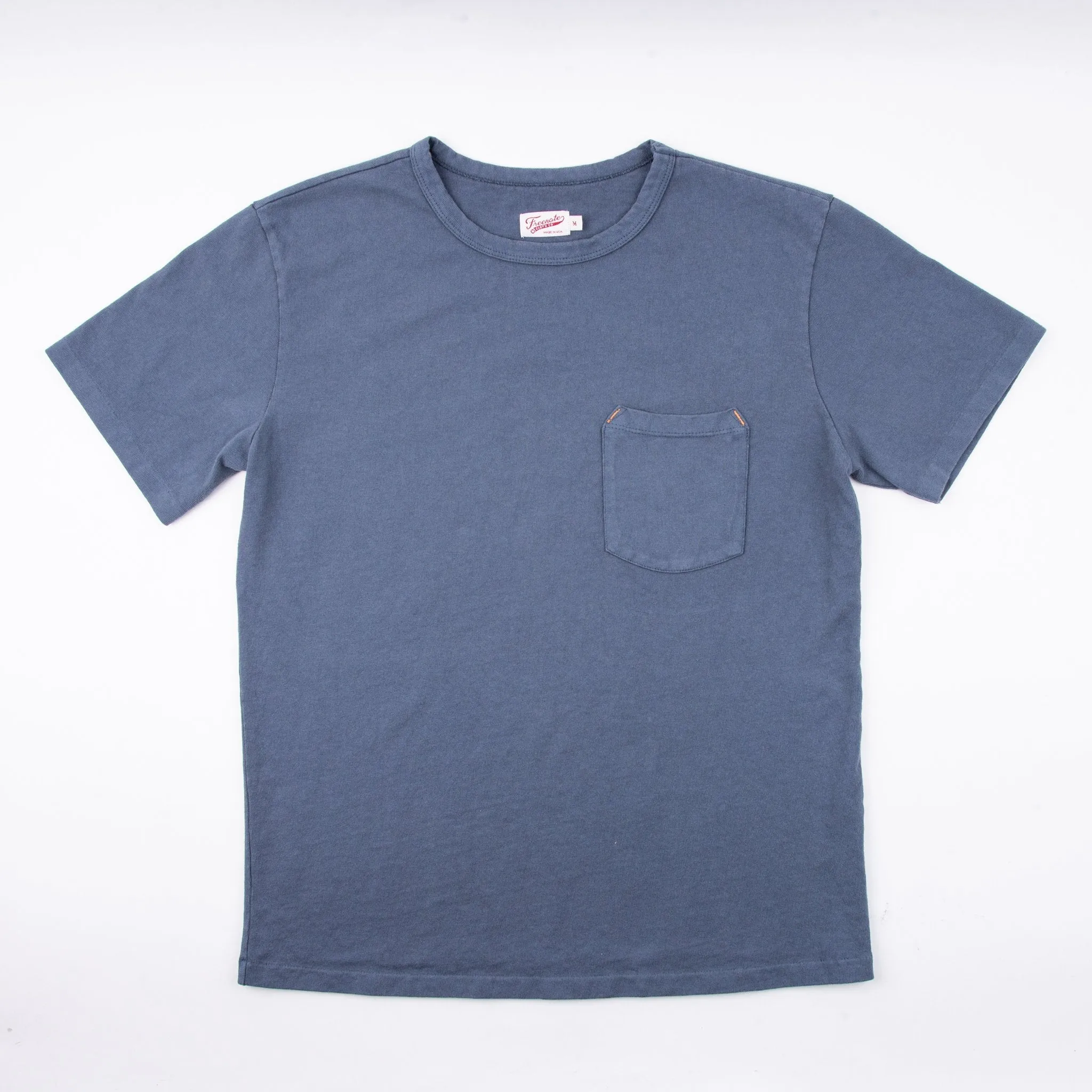 Freenote Cloth 13oz Pocket T-Shirt - Faded Blue