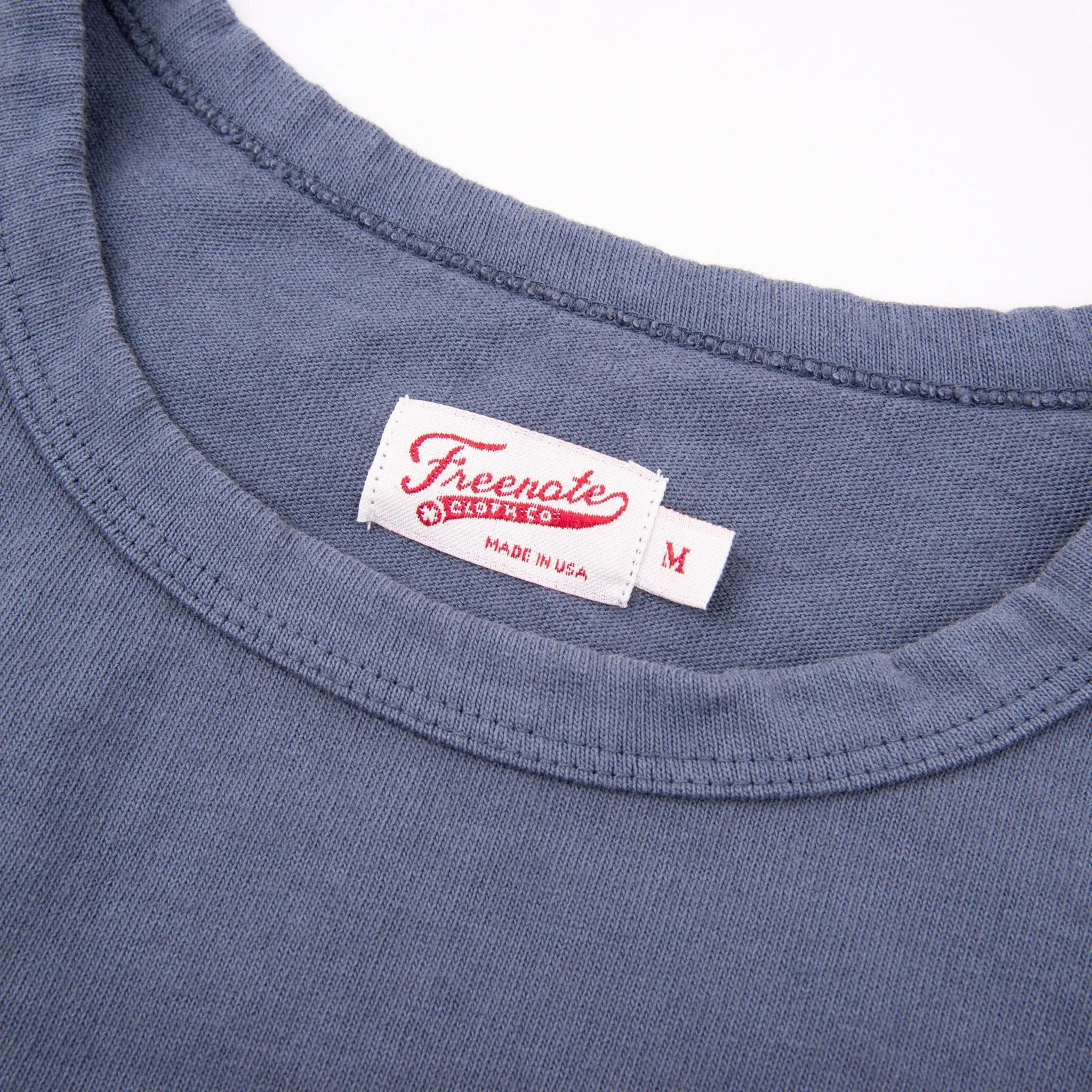 Freenote Cloth 13oz Pocket T-Shirt - Faded Blue