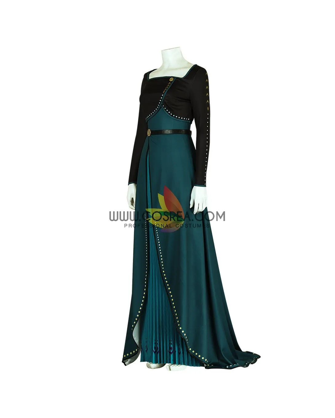 Frozen 2 Anna Queen Coronation Printed Cosplay Costume