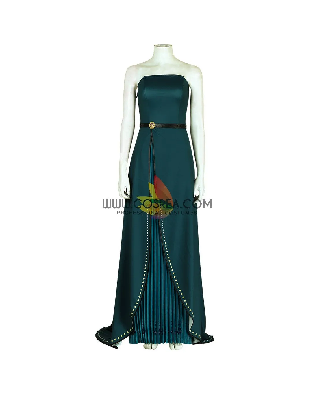 Frozen 2 Anna Queen Coronation Printed Cosplay Costume