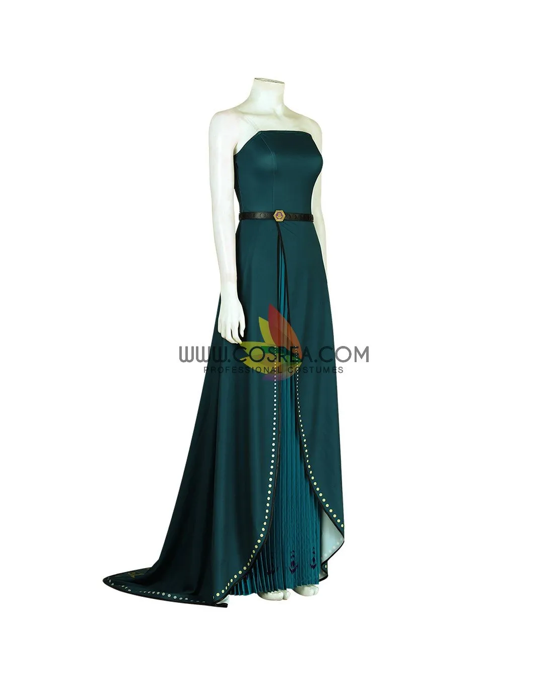 Frozen 2 Anna Queen Coronation Printed Cosplay Costume