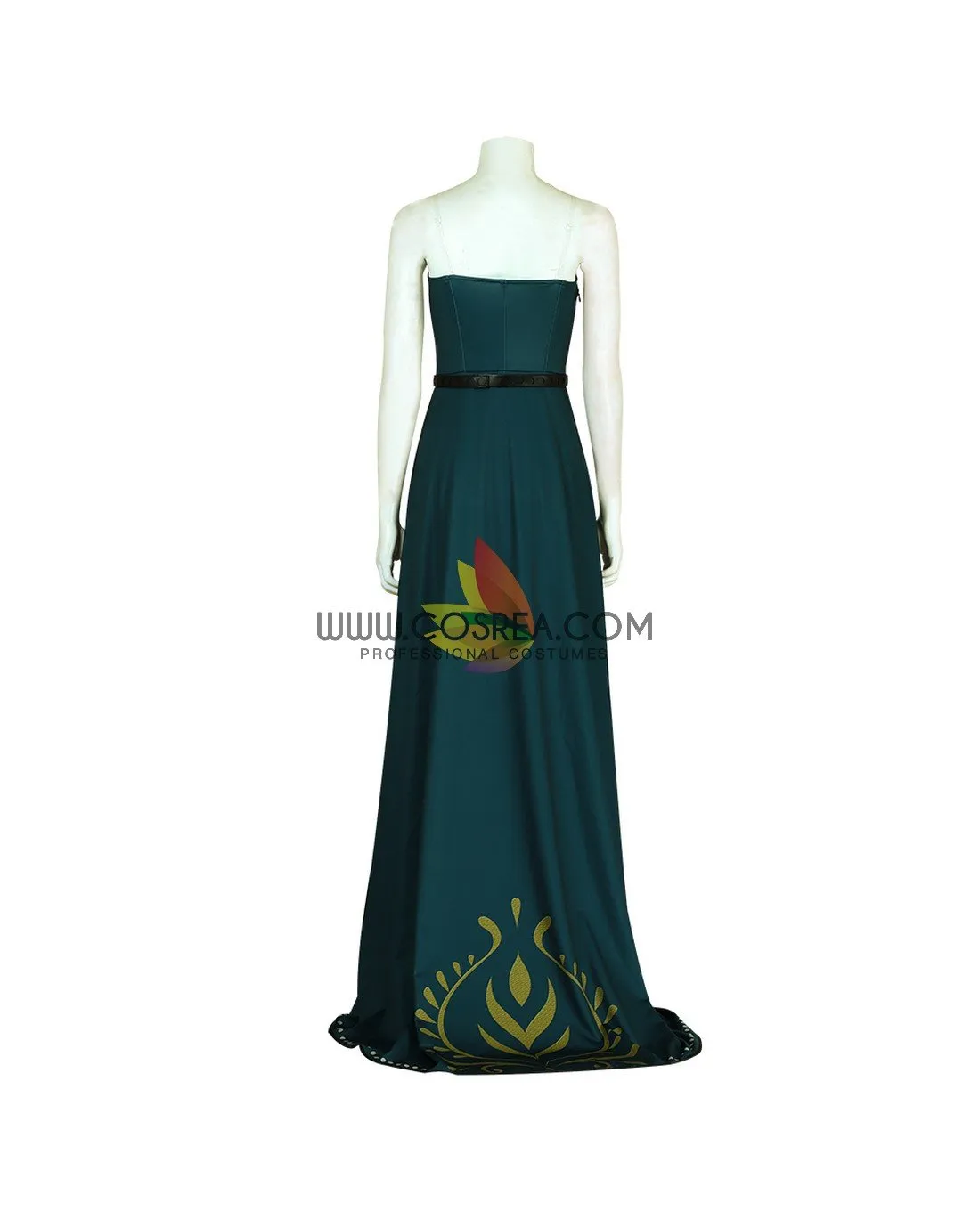 Frozen 2 Anna Queen Coronation Printed Cosplay Costume