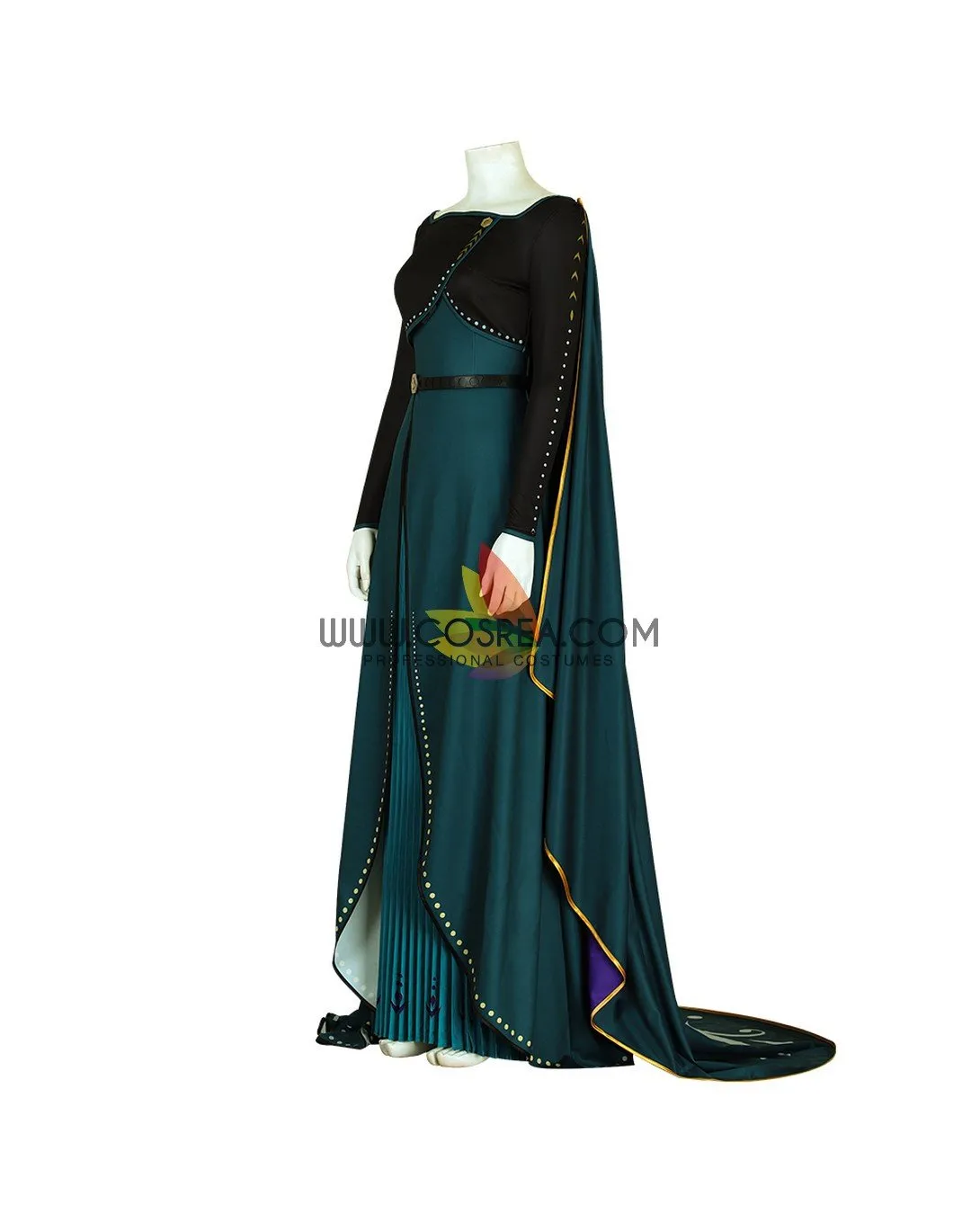 Frozen 2 Anna Queen Coronation Printed Cosplay Costume