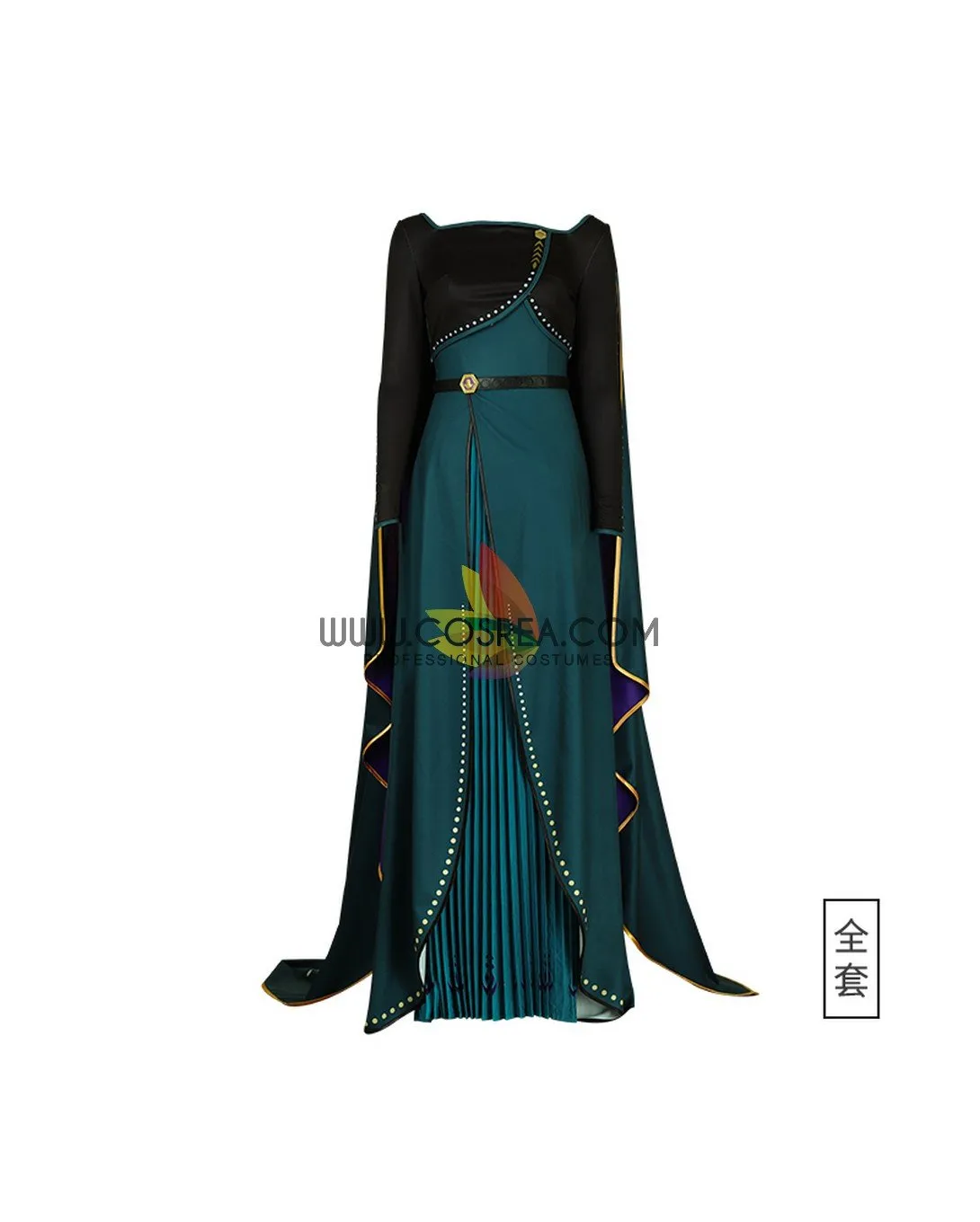 Frozen 2 Anna Queen Coronation Printed Cosplay Costume