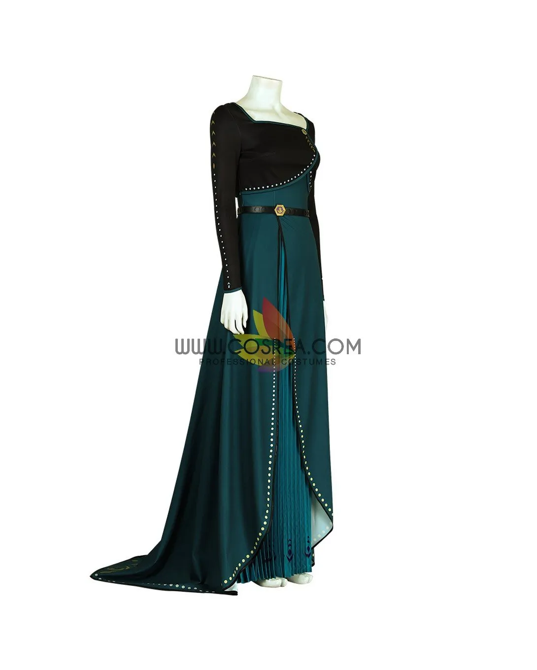 Frozen 2 Anna Queen Coronation Printed Cosplay Costume