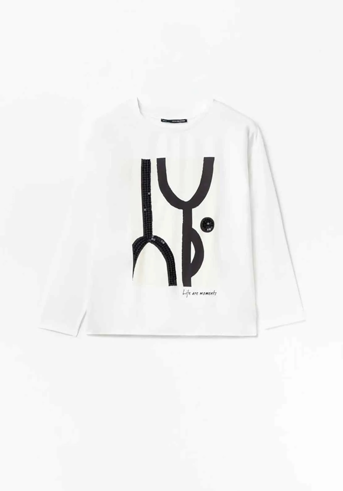 Graphic Figure T-Shirt - White