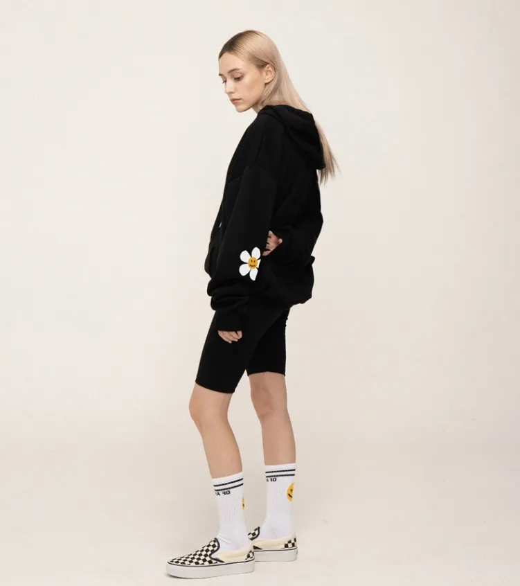 GRAVER  |[GRAVER]★ELBOW FLOWER DOT ONE POINT HOODIE