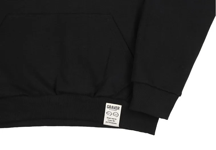 GRAVER  |[GRAVER]★ELBOW FLOWER DOT ONE POINT HOODIE