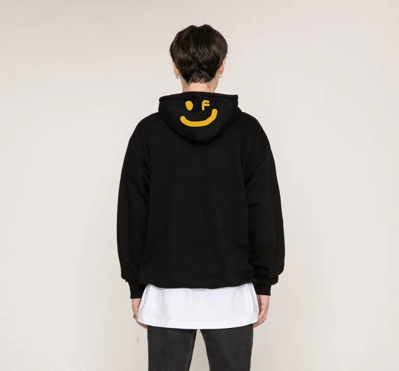 GRAVER  |[GRAVER]★HOODED BACK DRAWING SMILE HOODIE