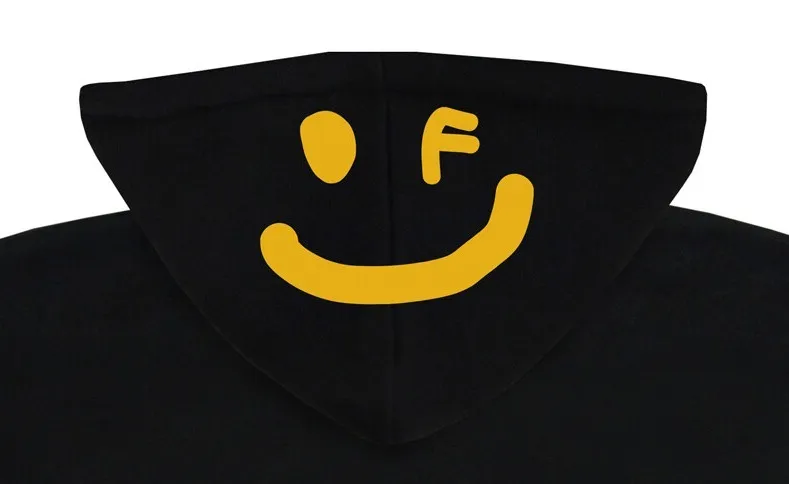 GRAVER  |[GRAVER]★HOODED BACK DRAWING SMILE HOODIE