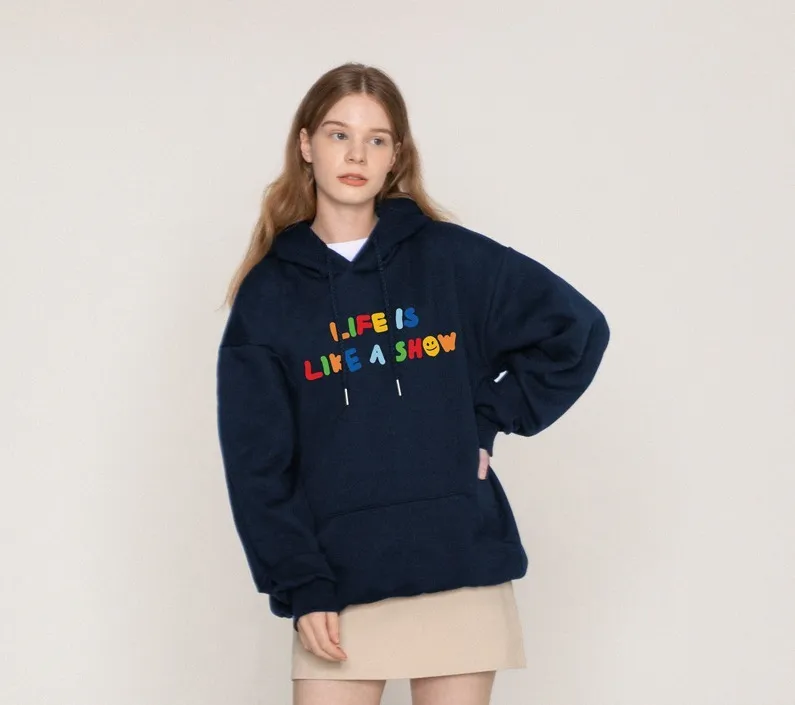 GRAVER  |[GRAVER]★RAINBOW LIFE SMILE LOGO HOODIE