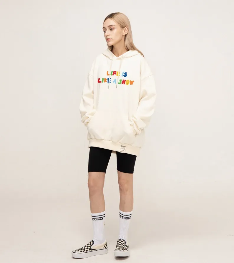 GRAVER  |[GRAVER]★RAINBOW LIFE SMILE LOGO HOODIE